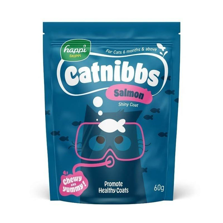 Happi Skippi Catnibbs Treats 60g – Tuna, Salmon, Chicken, Bonito Salmon
