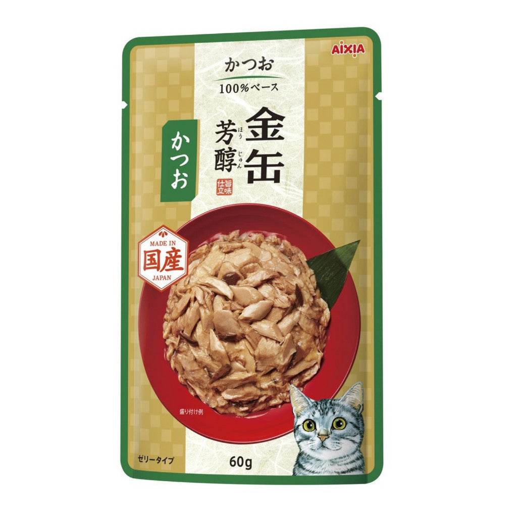 Aixia Kin Cat Food 60g – Rich Tuna & Skipjack GHP2 Skipjack Tuna