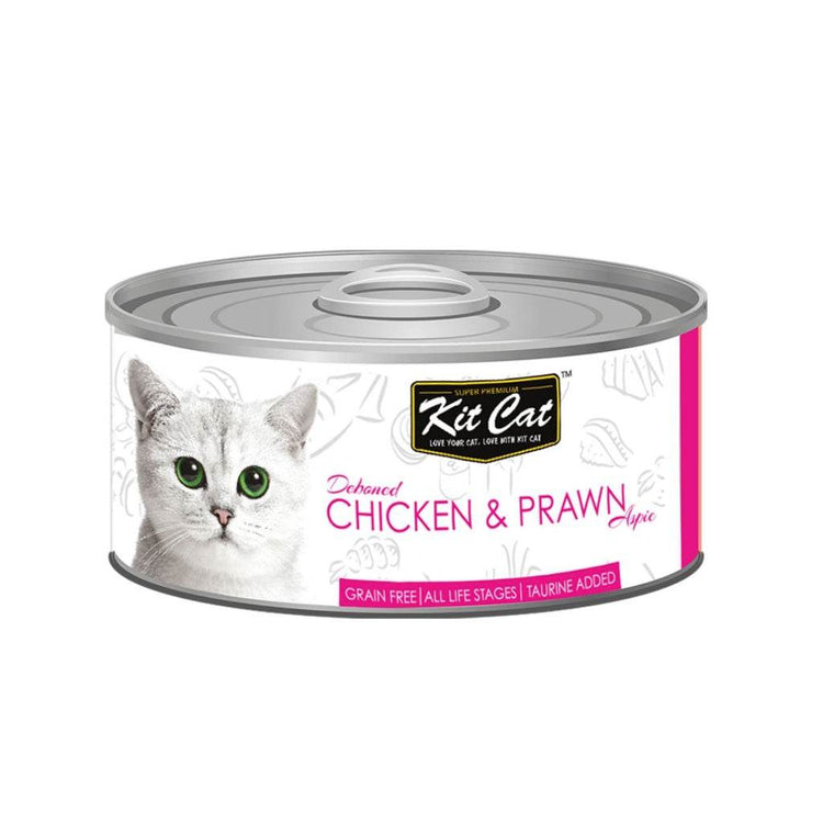 Kit Cat Deboned Food Topper 80g Chicken & Prawn