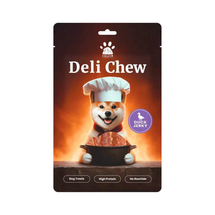 Singapaw Deli Chew Air Dried Jerky Dog Treats Duck Jerky 120g