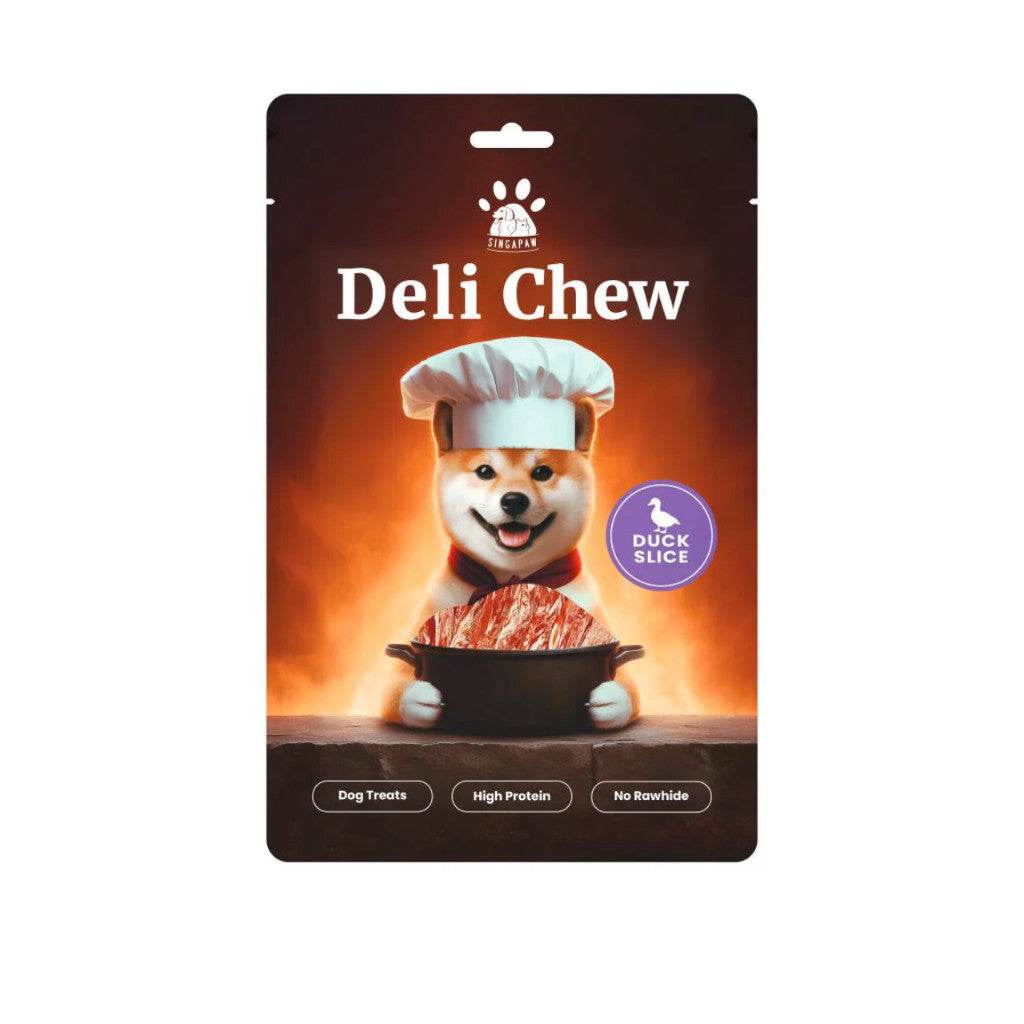 Singapaw Deli Chew Air Dried Jerky Dog Treats Duck Slice 120g