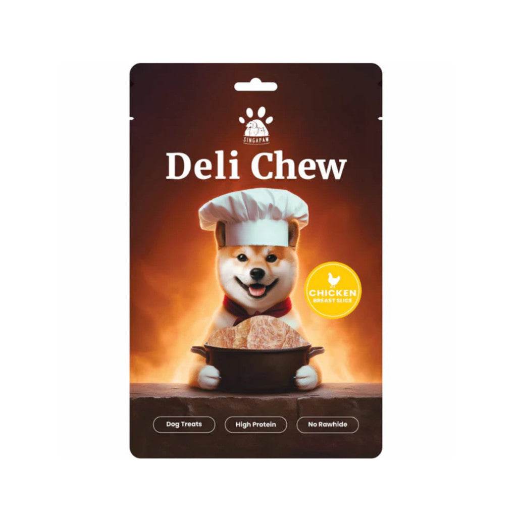 Singapaw Deli Chew Air Dried Jerky Dog Treats Chicken BreastS 100g