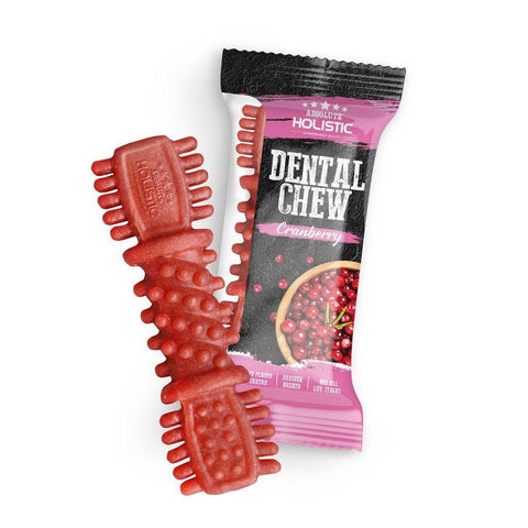 25g Absolute Holistic Dog Dental Chews Cranberry