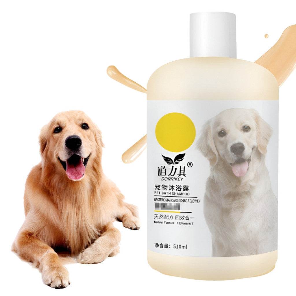 510ml Dorrikey Pet Shower Shampoo Relieve Itch(Yellow)