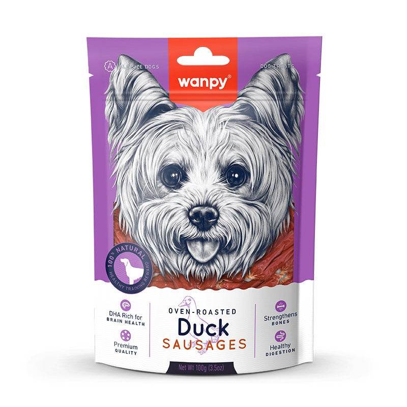Wanpy Jerky Treats For Cats & Dogs Duck Sausages