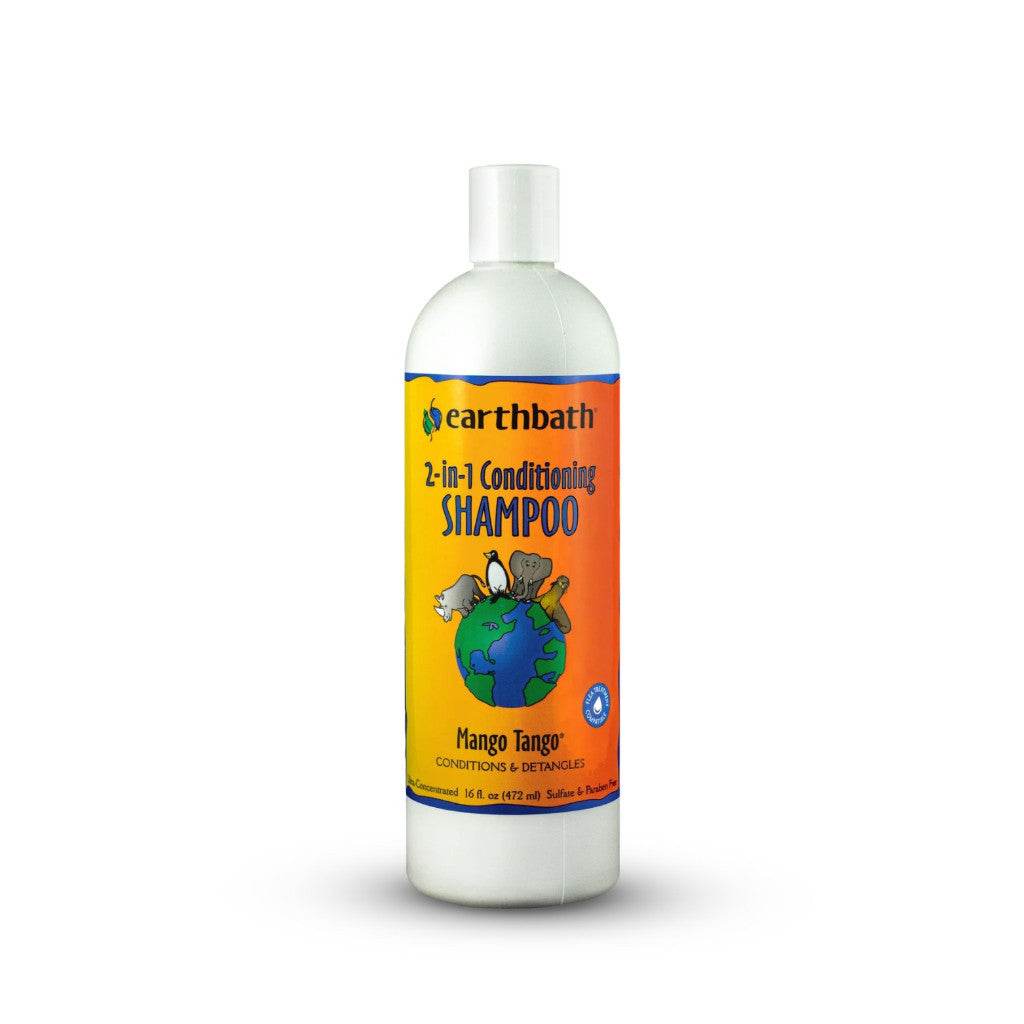 Pet Facial Wash Natural, Safe Grooming for Cats & Dogs 2in1 Mango Tango