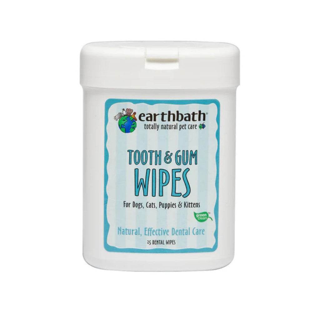 Earthbath Pet Wipes - Grooming, Eye, Ear, Tooth & Gum, Facial Wipes Tooth Gum Wipes 25s