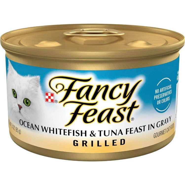 85g Fancy Feast Kitten Wet Food Grilled WhtFish&Tuna