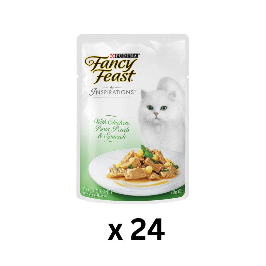 70g Fancy Feast Inspirations ChicPasta&Spinach24s
