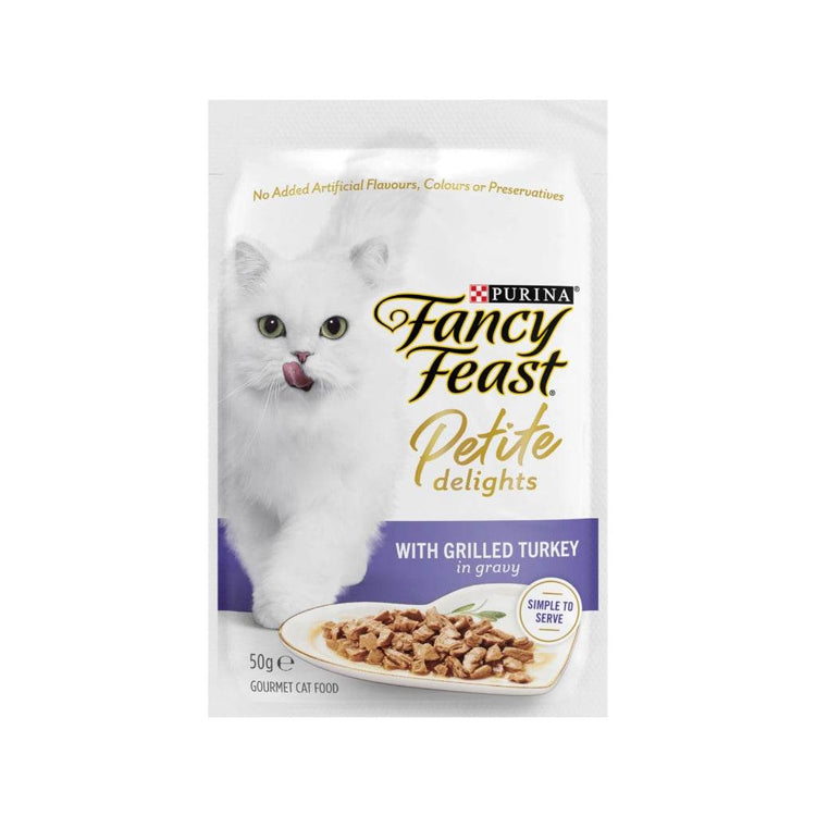 50g Purina Fancy Feast Petite Delights Pouch Turkey