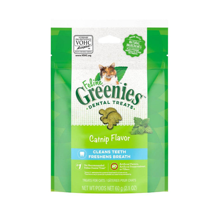 Feline Greenies Cat Dental Treats 60g Catnip