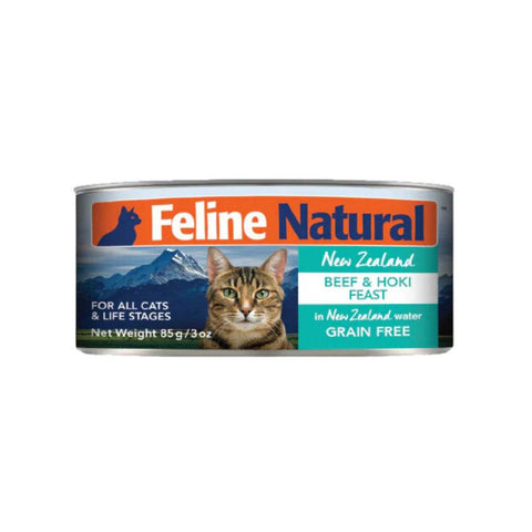 85g Feline Natural Canned Cat Food Beef