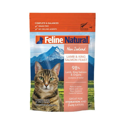 85g Feline Natural Pouched Wet Food for Cats Chicken & Lamb 85g