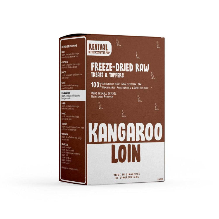 Revival Freeze-Dried Training Bites 50g – Healthy Treats Kangaroo Loin