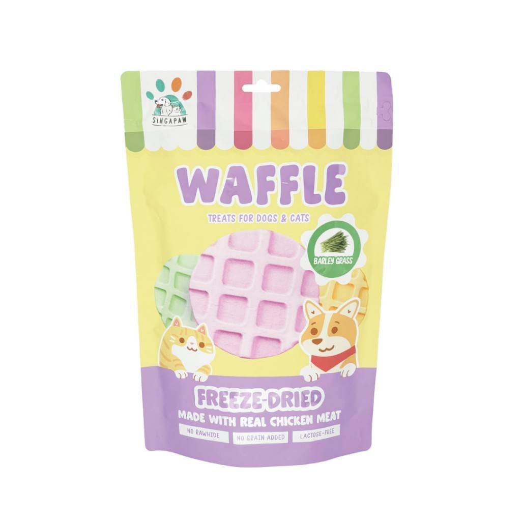 Singapaw Freeze Dried Ice Cream, Waffle & Muffin Waffle Barley 120g