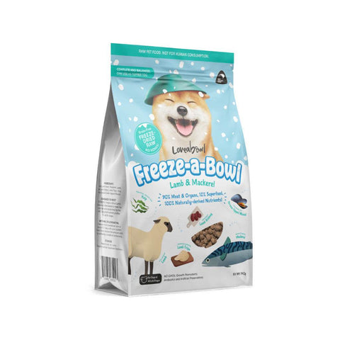 Loveabowl Freeze-a-Bowl Dried Dog Food Chick&Mackerel 140g