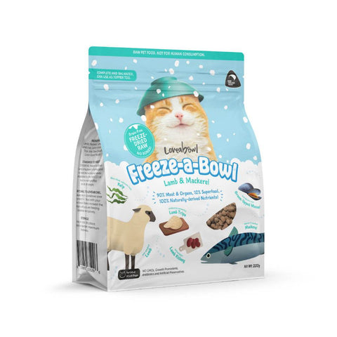 200g Loveabowl Freeze-a-Bowl Dried Cat Food Chick&Mackerel 200g