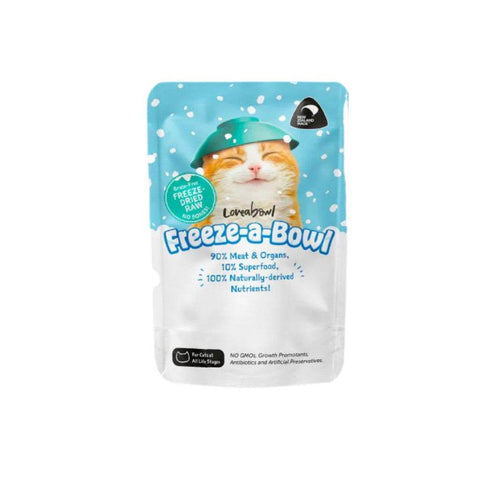 Loveabowl Freeze-Dried Cat Food 5g - 90% Meat, No Additives Chick&Mackerel 5g