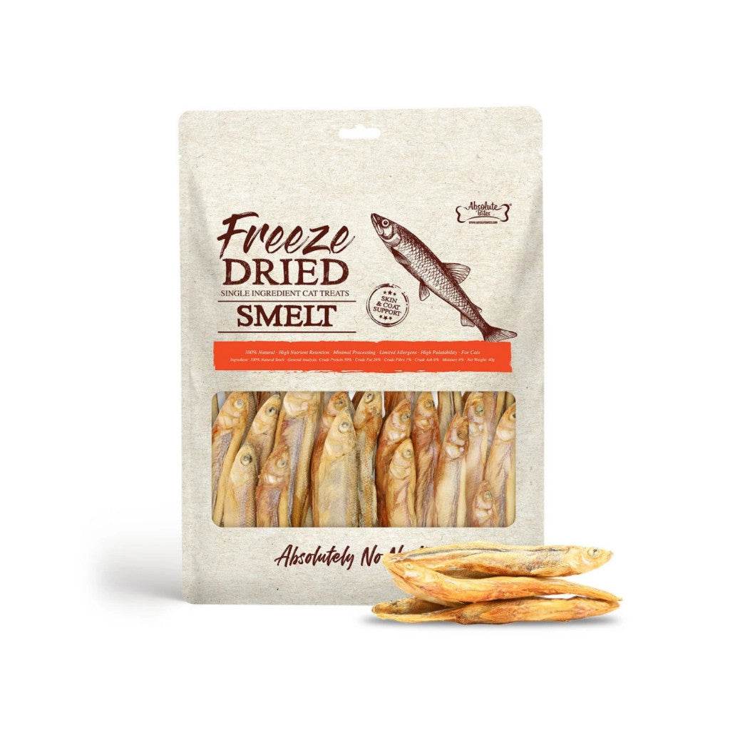 Absolute Bites Freeze Dried/Air Dried Cat & Dog Treats Freeze Dried CAT Smelt 45g