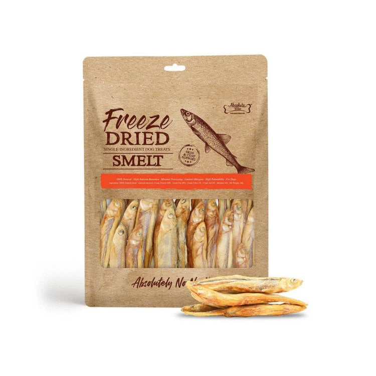 Absolute Bites Freeze Dried/Air Dried Cat & Dog Treats FD Smelt 40g
