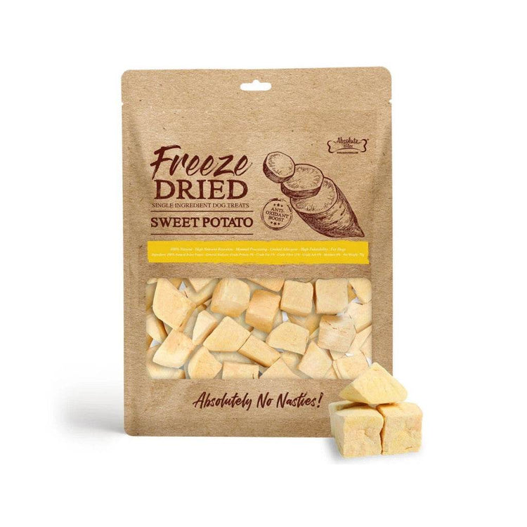 Absolute Bites Freeze Dried/Air Dried Cat & Dog Treats FD Sweet Potato 70g