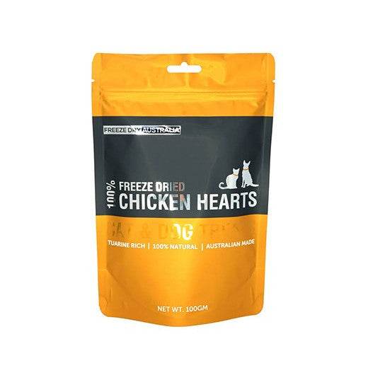 Freeze Dry Australia Freeze Dried Treats for Dogs & Cats Chicken Hearts