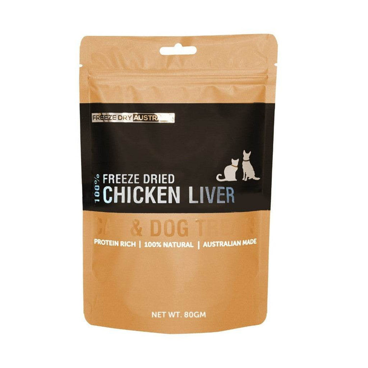 Freeze Dry Australia Freeze Dried Treats for Dogs & Cats Chicken Liver