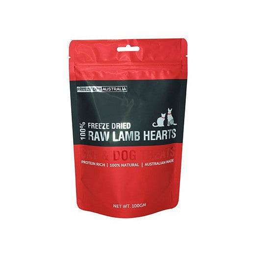 Freeze Dry Australia Freeze Dried Treats for Dogs & Cats Lamb Hearts