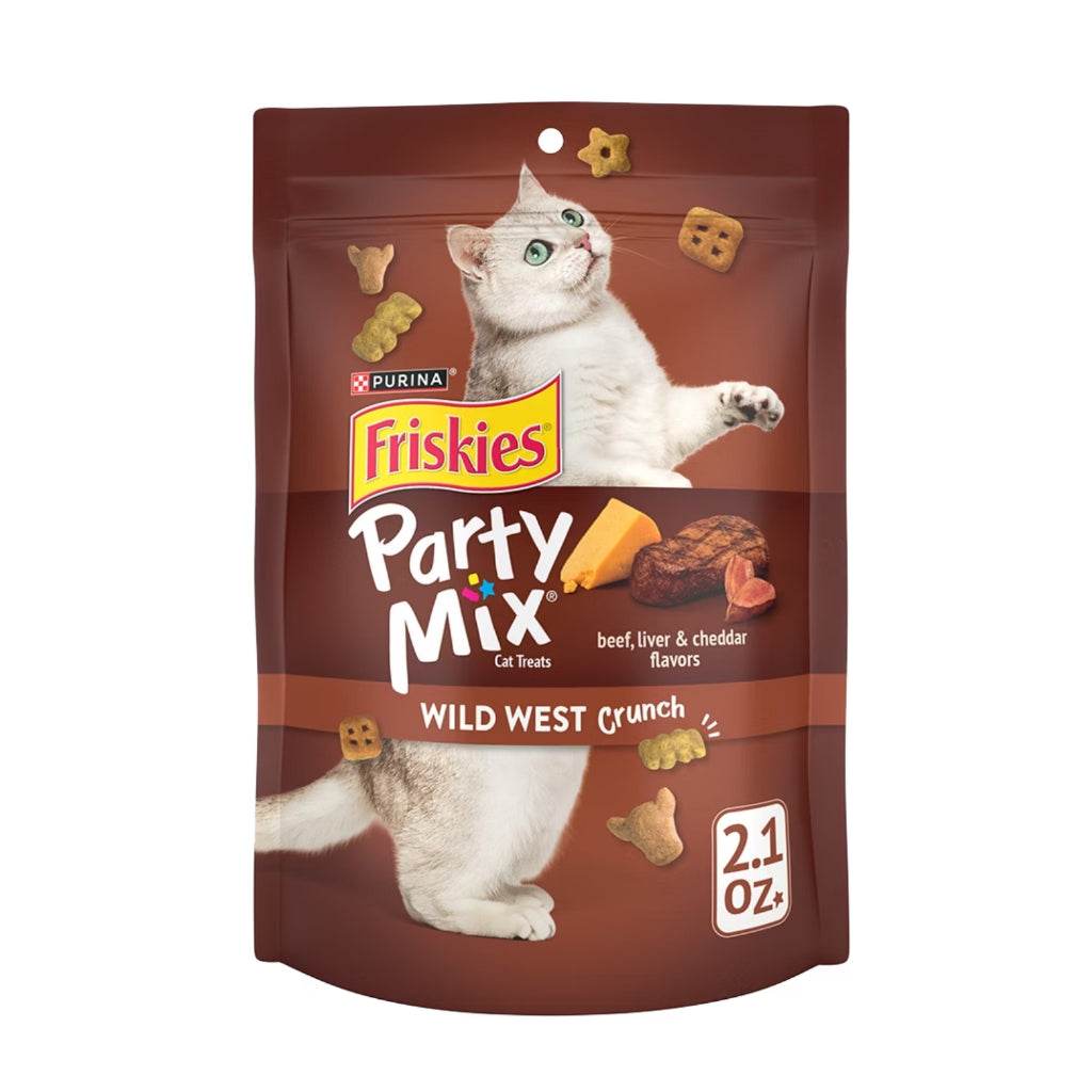 60g Friskies Party Mix Chicken Grilled Crunch Cat Food Wild West Crunch