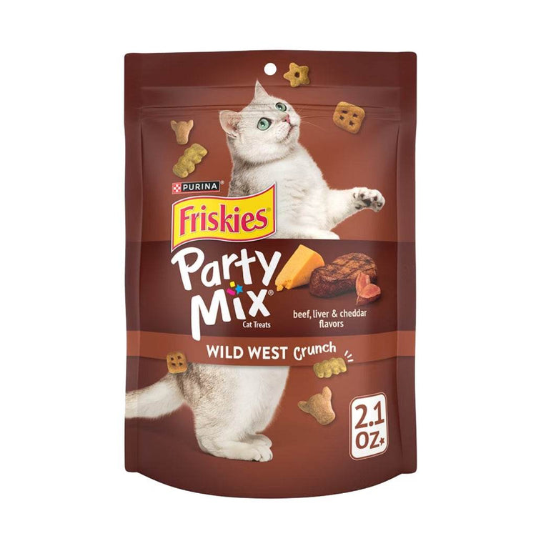60g Friskies Party Mix Chicken Grilled Crunch Cat Food Wild West Crunch