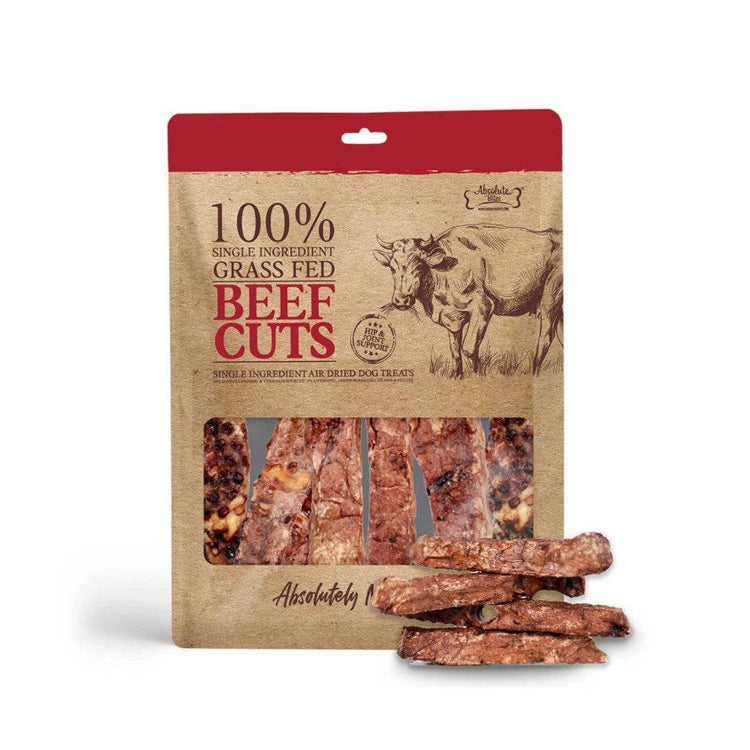 Absolute Bites Freeze Dried/Air Dried Cat & Dog Treats AD Beef Cuts 50g