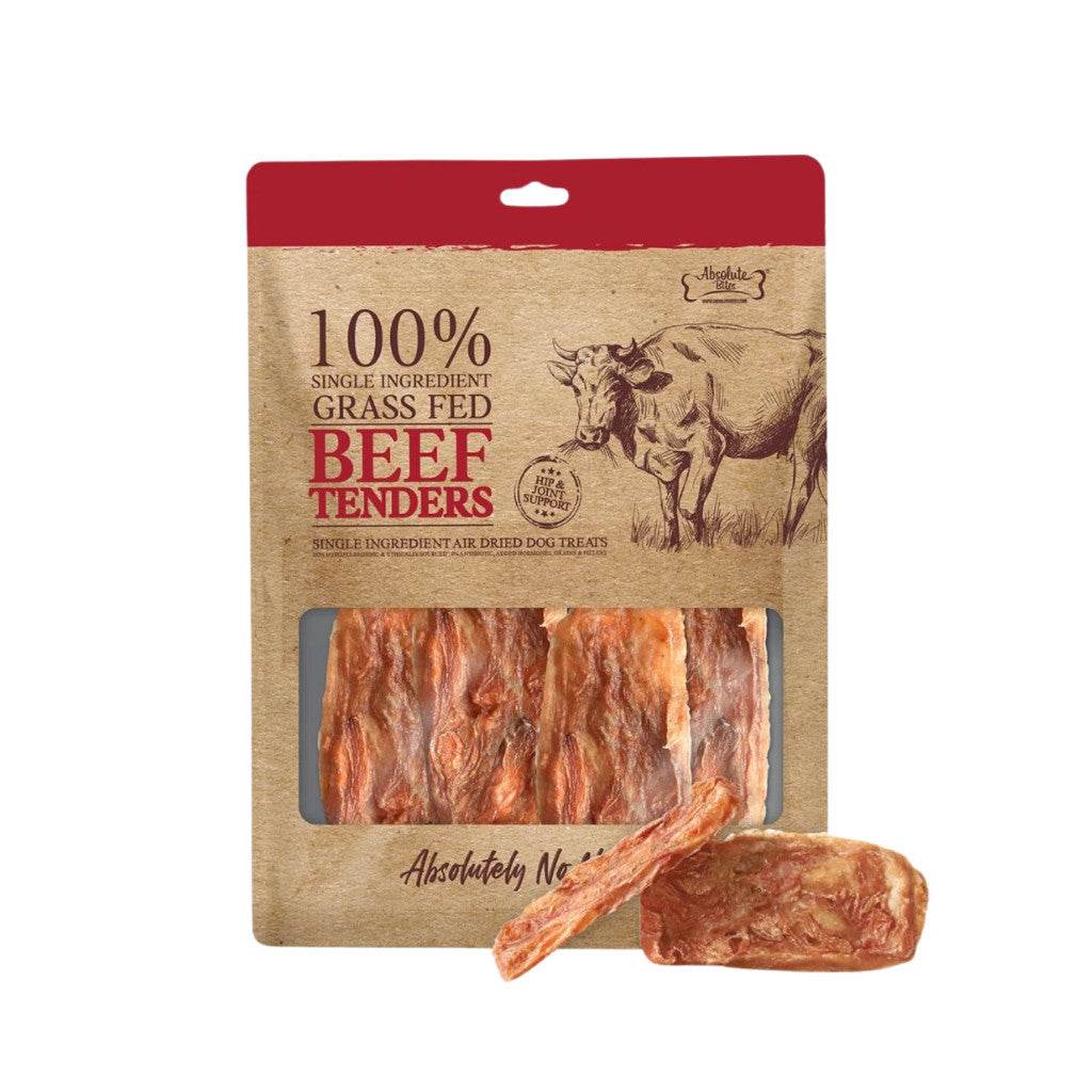 Absolute Bites Freeze Dried/Air Dried Cat & Dog Treats AD Beef Tenders 80g