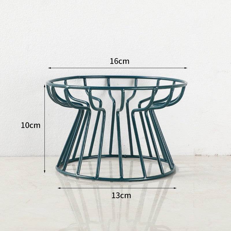 Pet Ceramic Bowl Green Iron Frame