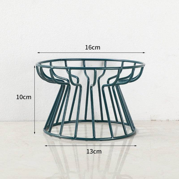 Pet Ceramic Bowl Green Iron Frame