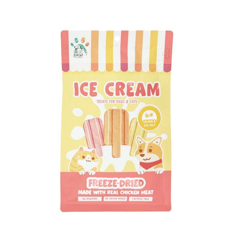 Singapaw Freeze Dried Ice Cream, Waffle & Muffin Ice Cream Milk 48g
