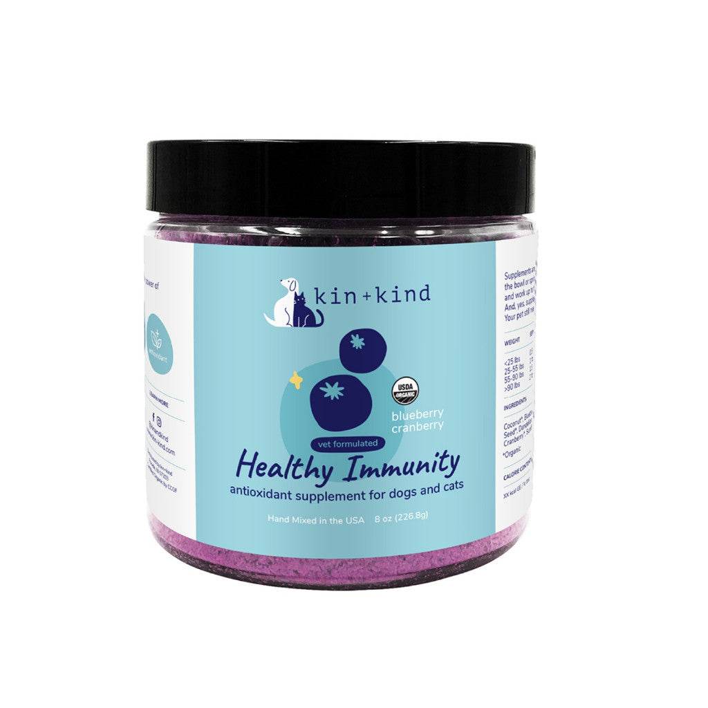 Kin+Kind Organic Supplement for Dogs & Cats Healthy Immunity 8oz