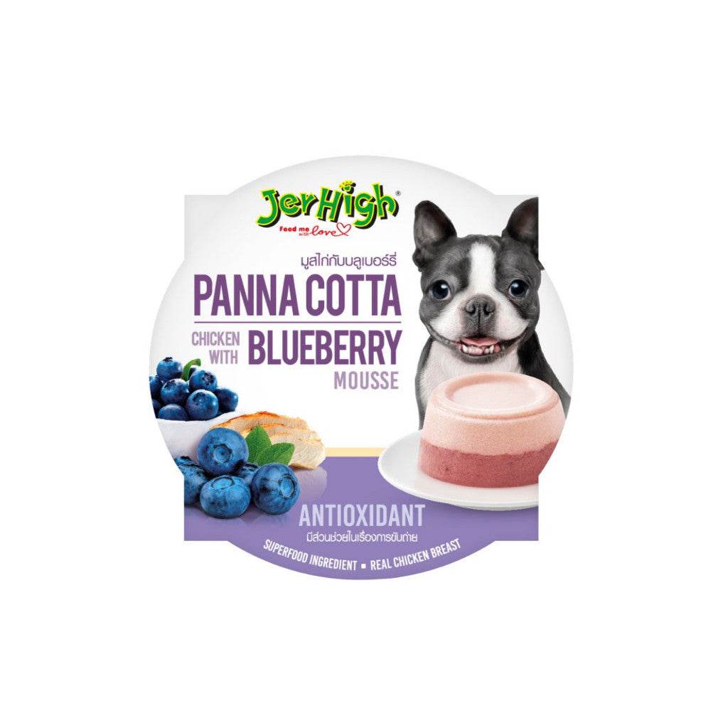 Jerhigh Panna Cotta Chicken 70g Blueberry