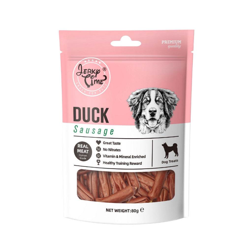 80g Jerky Time Dog Treats Duck Sausage