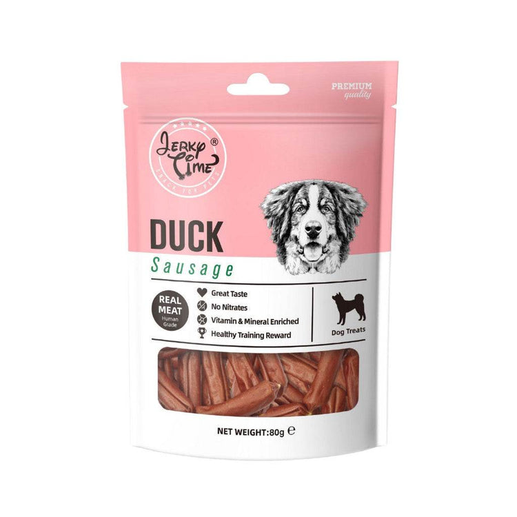 80g Jerky Time Dog Treats Duck Sausage