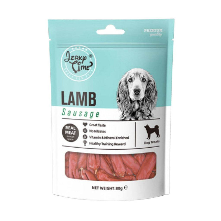 80g Jerky Time Dog Treats Lamb Sausage