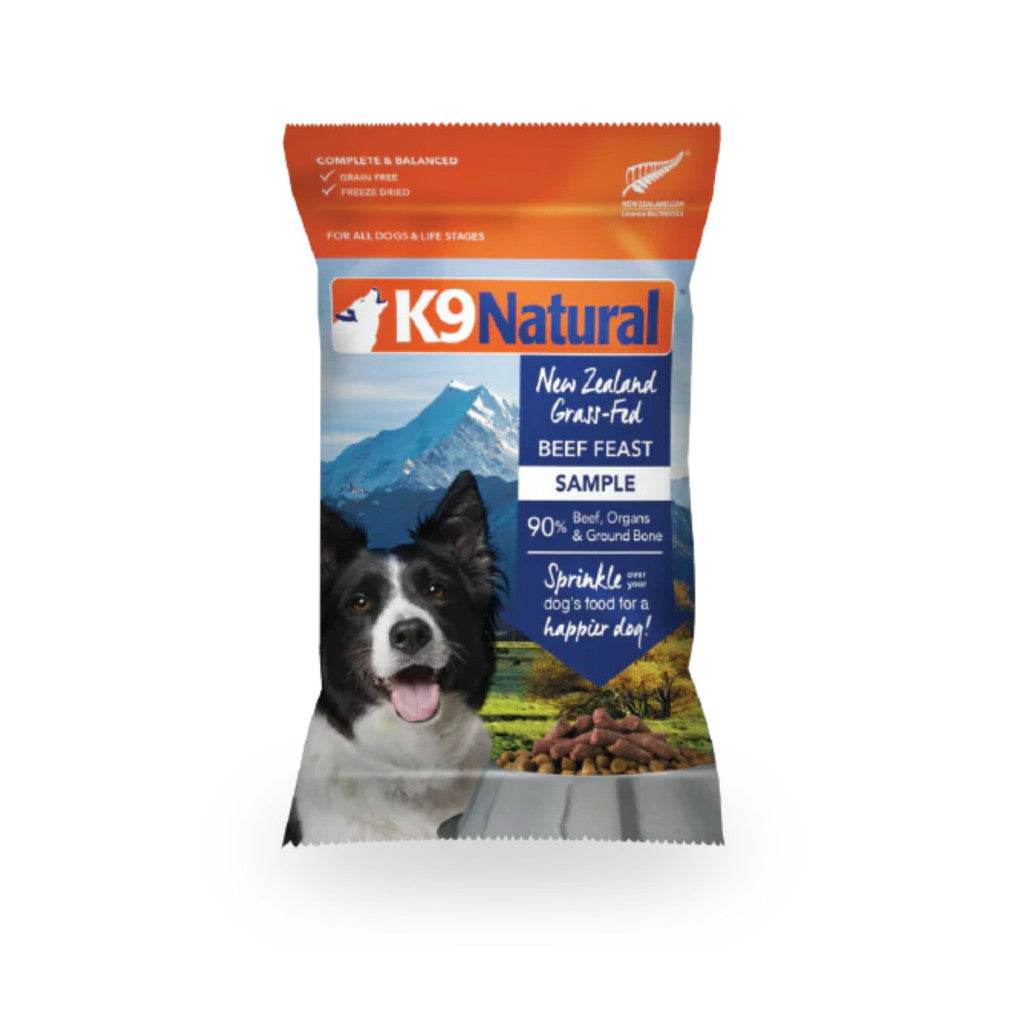 500g K9 Natural Freeze Dried Beef Travel Pack