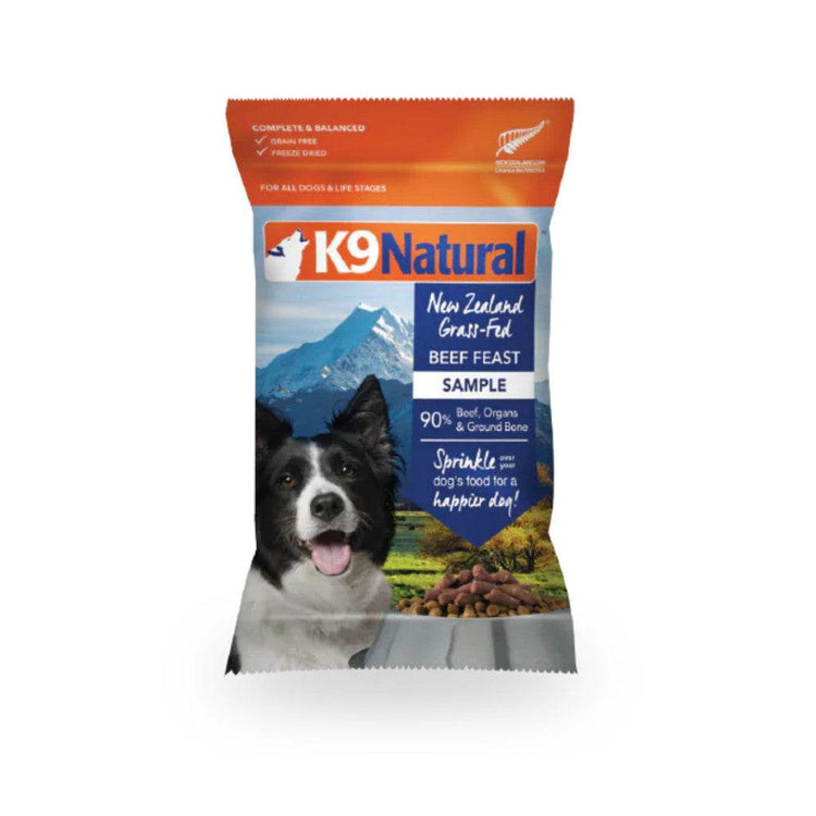 500g K9 Natural Freeze Dried Beef Travel Pack