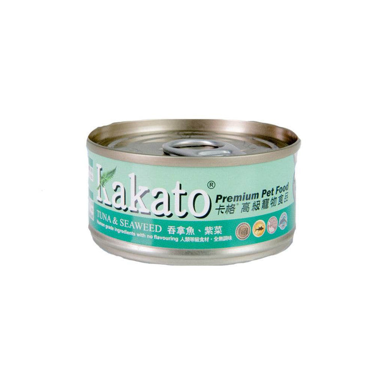 170g Kakato Wet Can Food Tuna and Seaweed