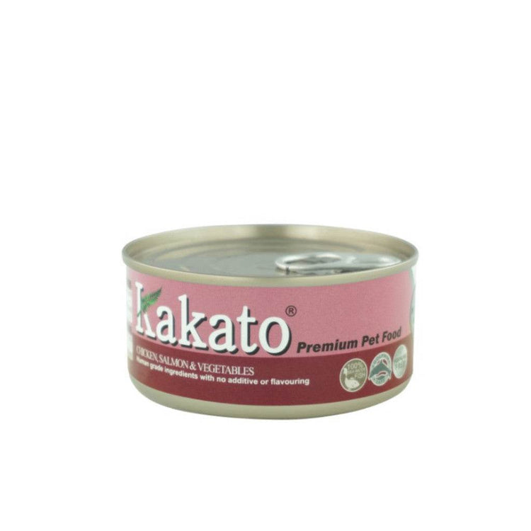 170g Kakato Wet Can Food Chic Salmon and Veg