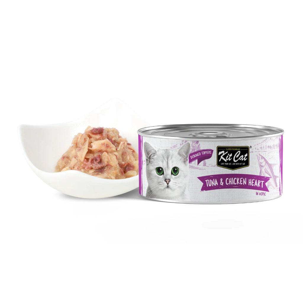 Kit Cat Deboned Food Topper 80g Tuna & Chicken Heart