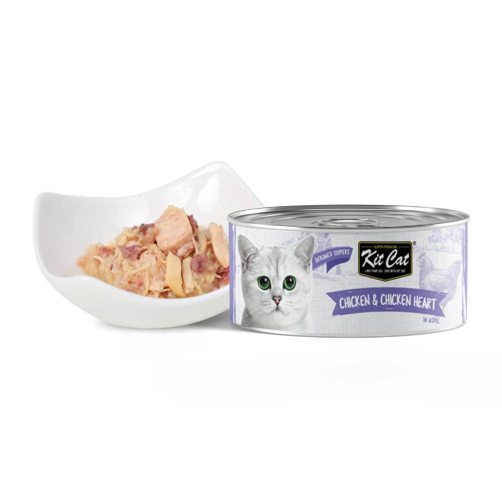 Kit Cat Deboned Food Topper 80g Chick & Chick Heart