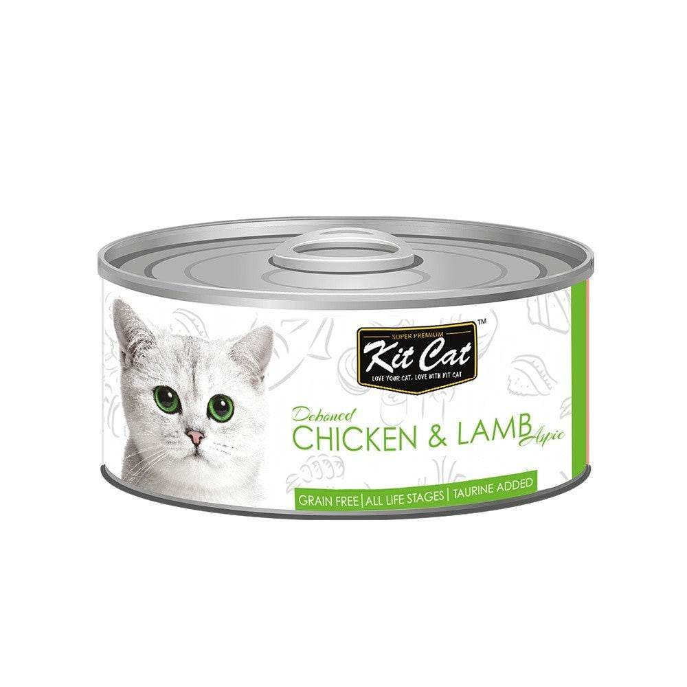 [Bundle of 24] Kit Cat Deboned Food Topper 80g Chicken & Lamb