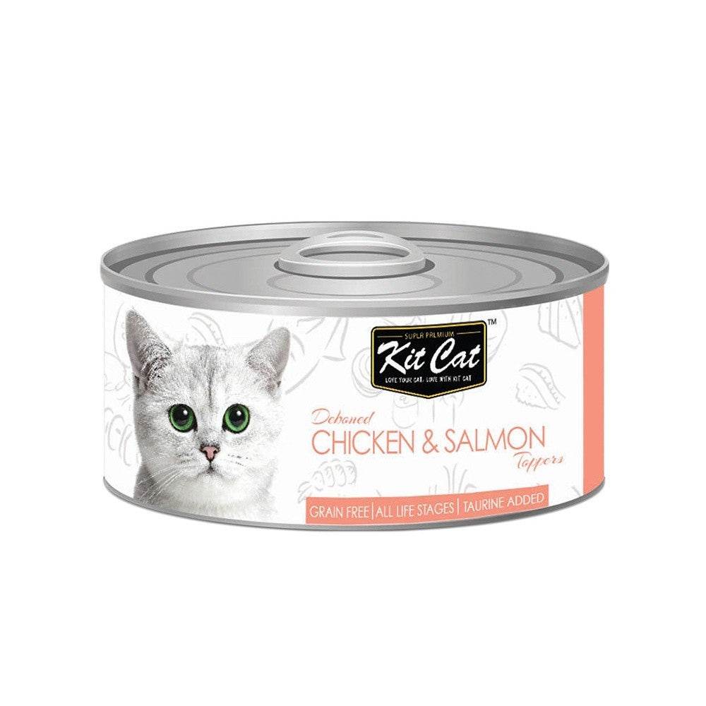 [Bundle of 24] Kit Cat Deboned Food Topper 80g Chicken & Salmon