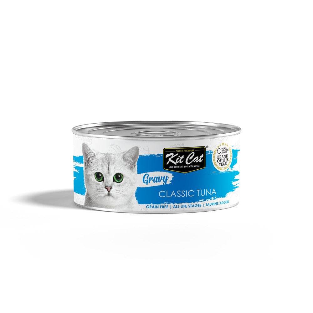Bundle of 24 Kit Cat Gravy Wet Food 70g Classic Tuna