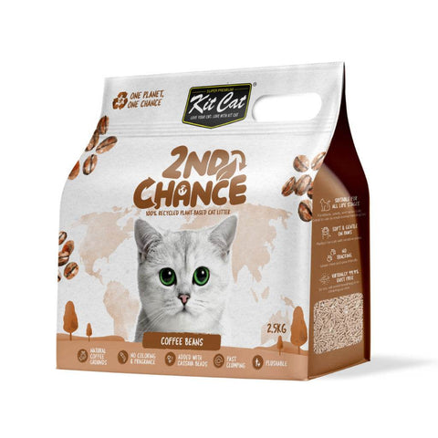 2.5kg Kit Cat 2nd Chance Plant-Based Cat Litter Pea Fiber